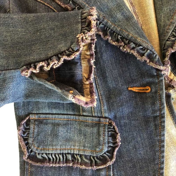 INC Venetian Glam Denim Jacket Blazer Small NWT - Picture 6 of 6